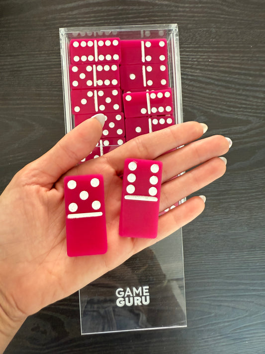 Fuchsia Acrylic Dominoes