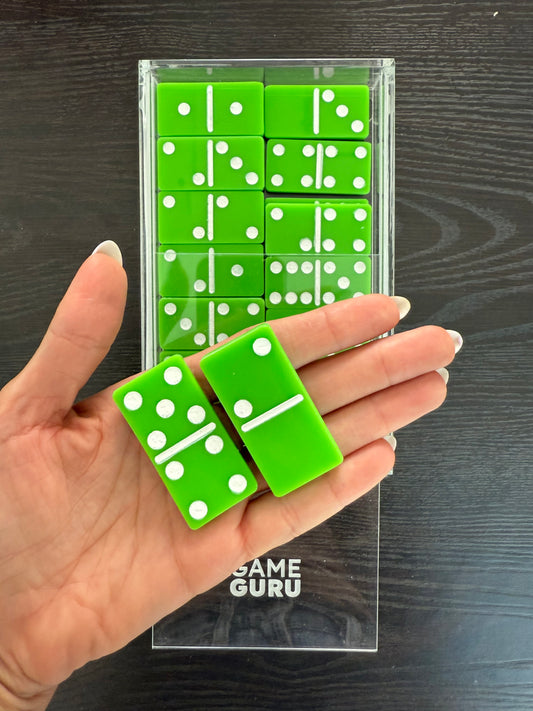 Apple Green Acrylic Dominoes