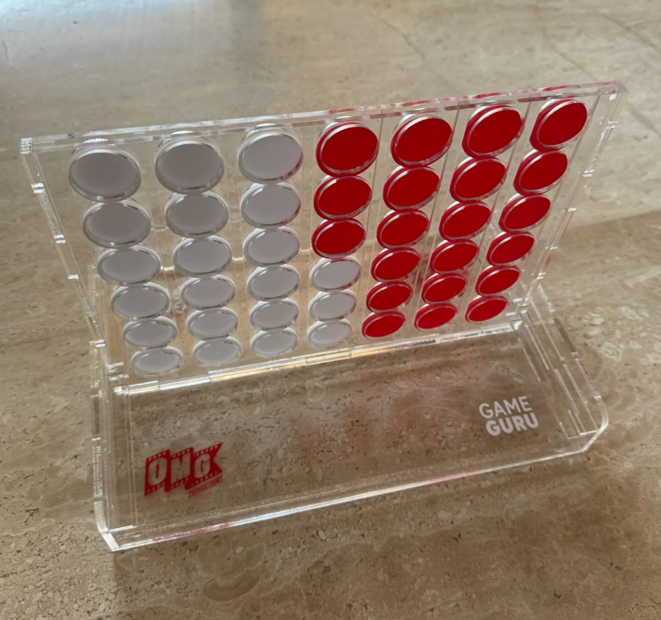 Customize your own acrylic Connect Four