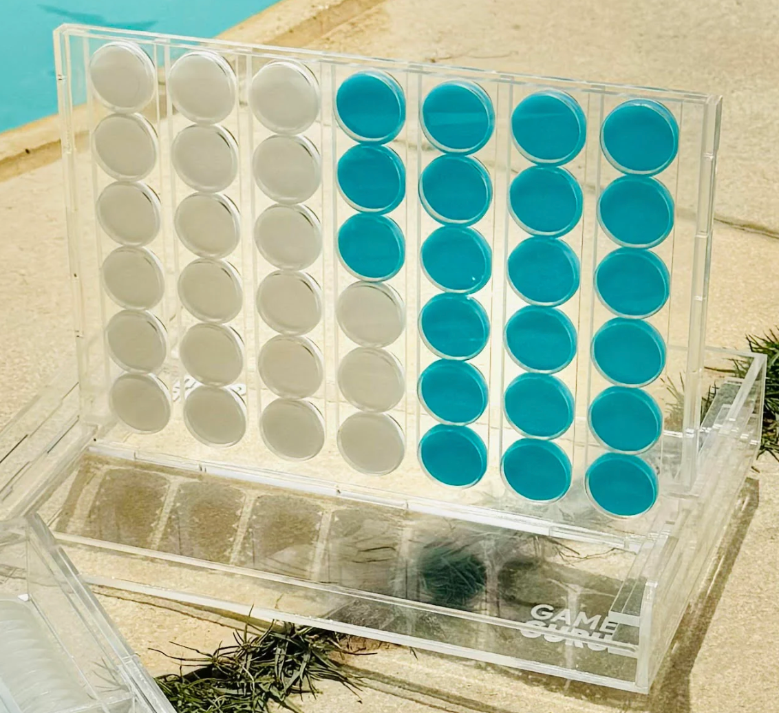 Customize your own acrylic Connect Four