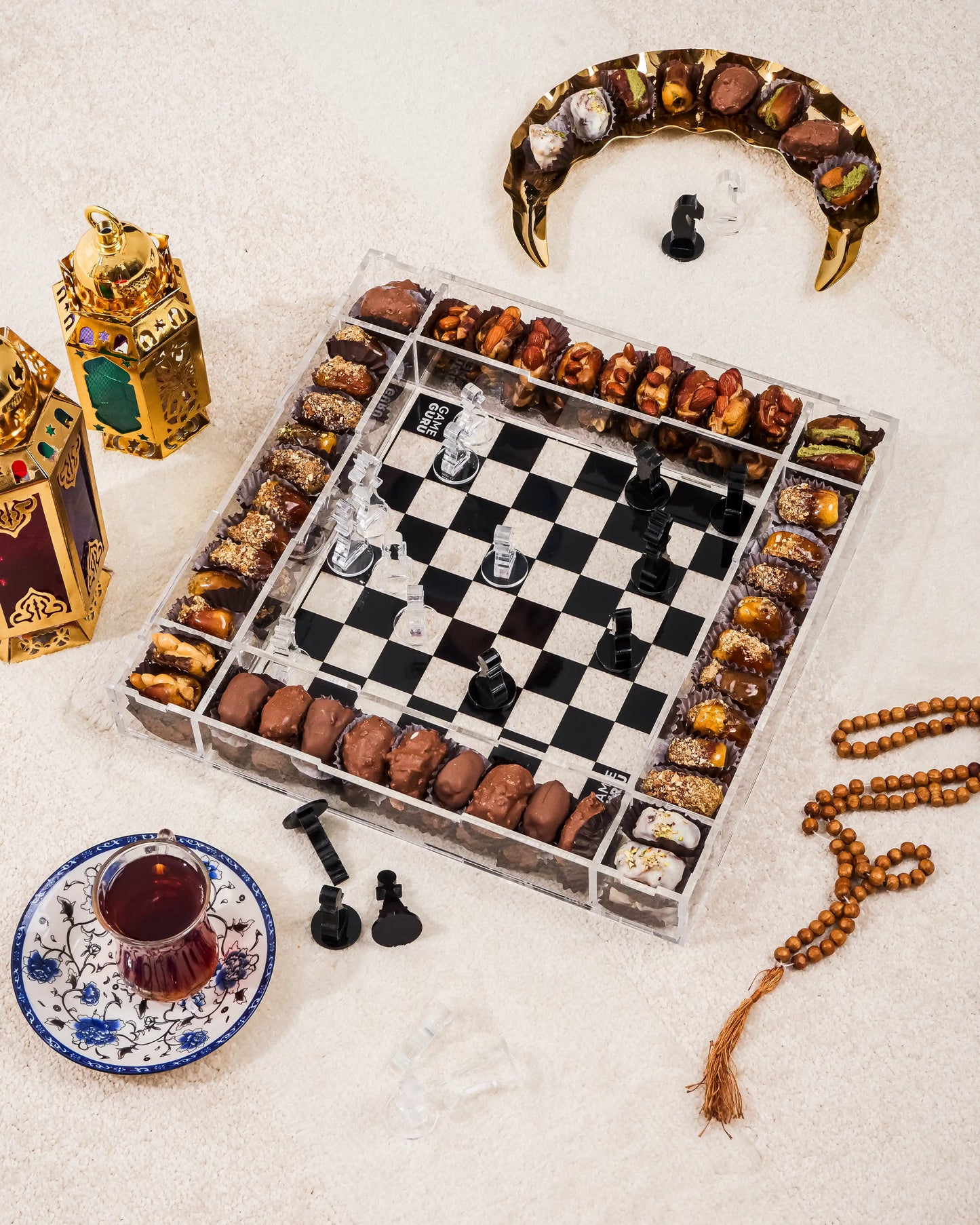Acrylic Chess Tray - Soufflé Dates