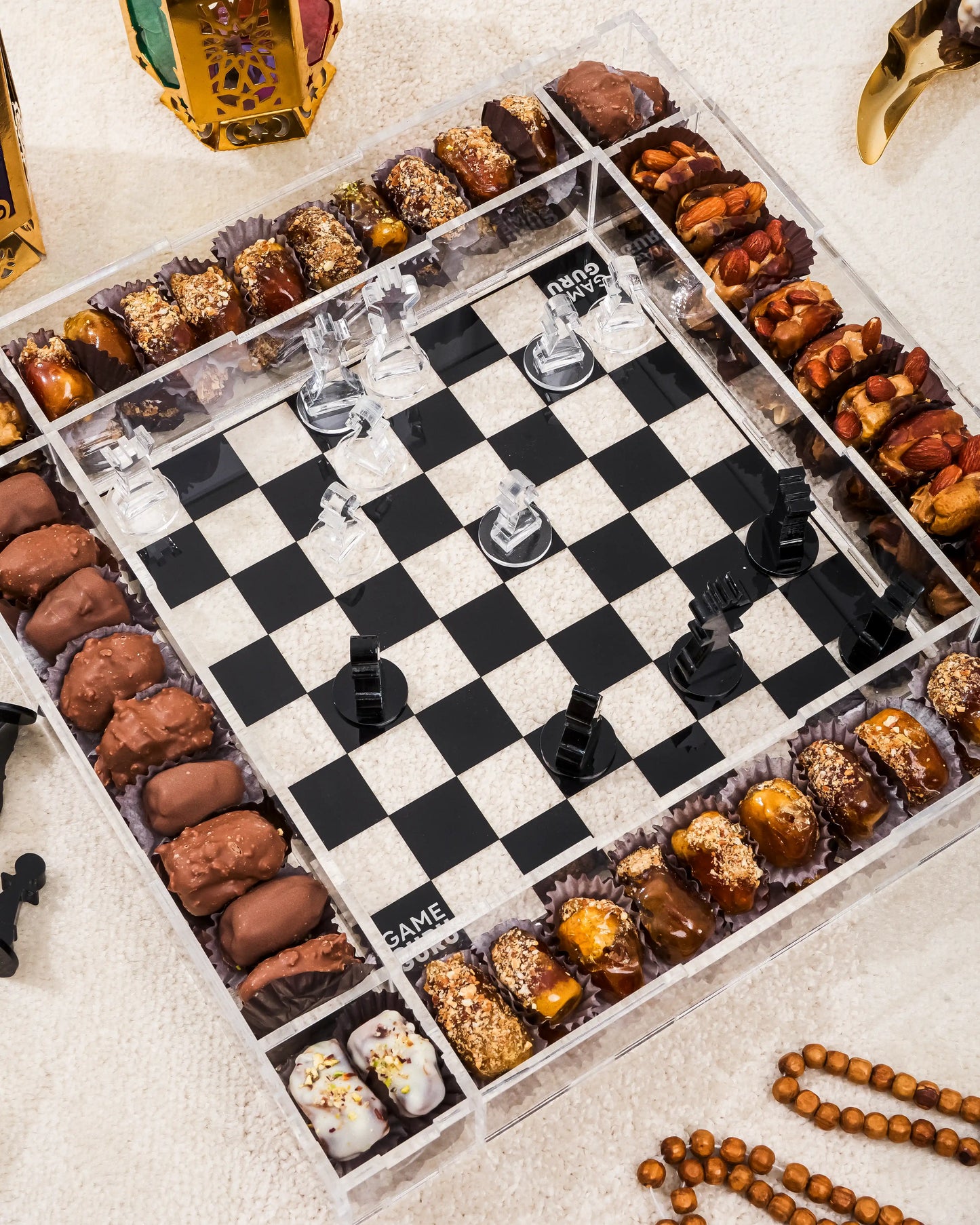 Acrylic Chess Tray - Soufflé Dates