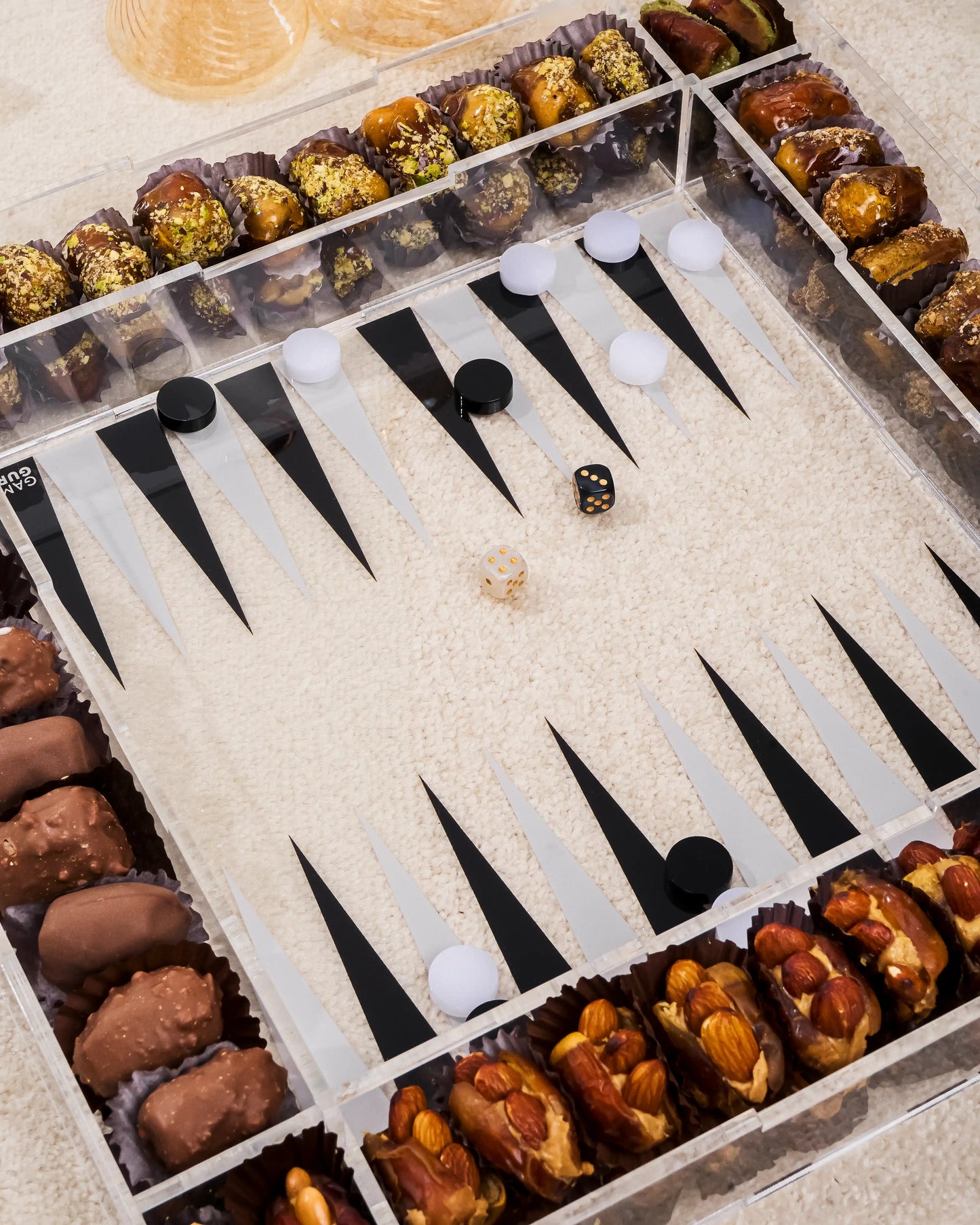 Acrylic Tawla Tray - Soufflé Dates
