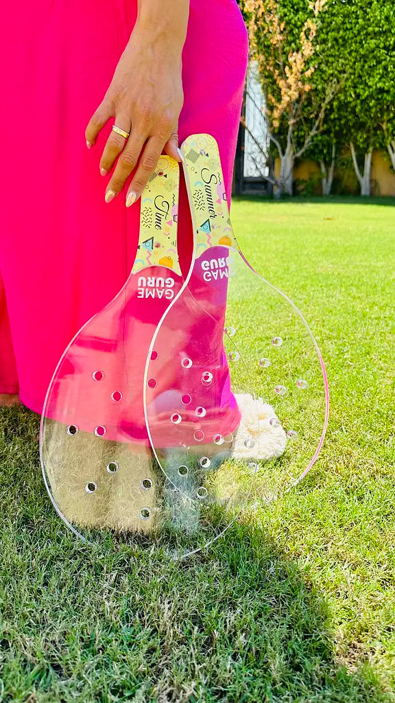 Acrylic Summer Time Beach Racket – gameguru-eg