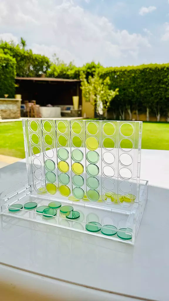 Green x Yellow Acrylic Connect Four